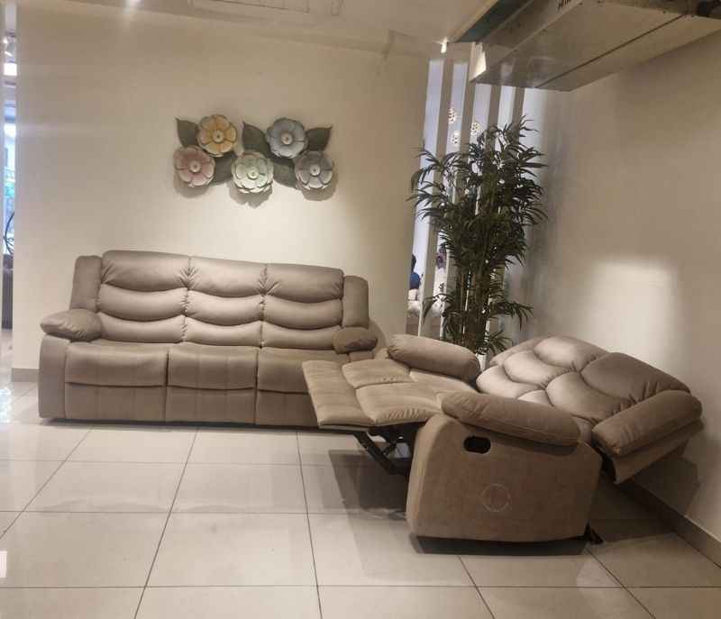 Image 6 for JHR195 - 59929 3+2 Manual Recliner Velvet Suede Fabric (SKN)
