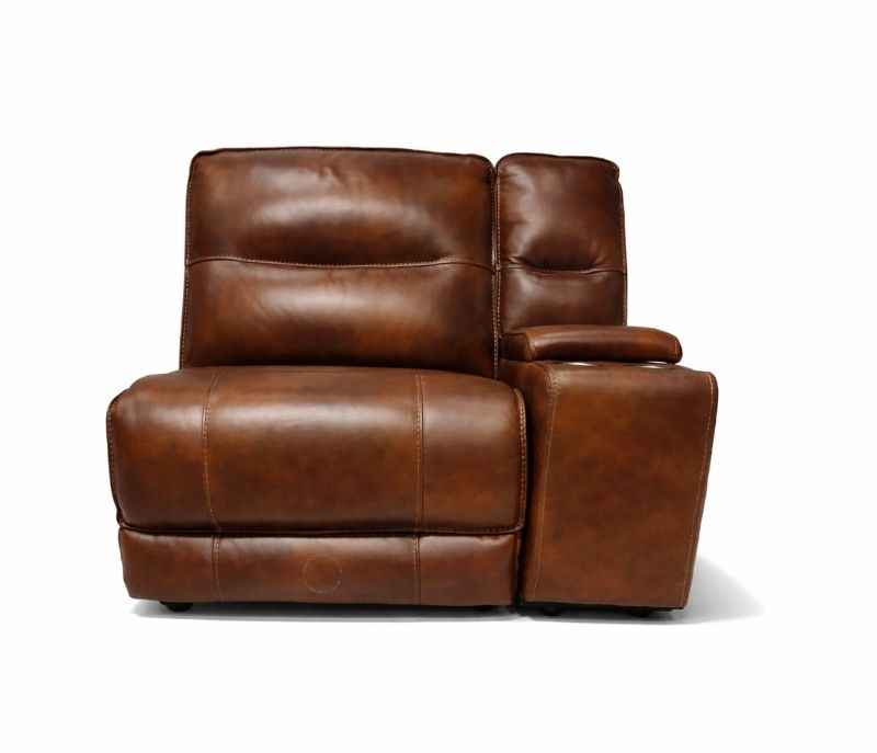 Image 5 for UX-Series 7004 Modern 3+2+1 Leather Sofa Set with Archtectural Metal Base (EC)