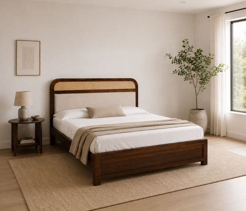 Surao Queen Size Without Storage Sheesham Wood (BSK)