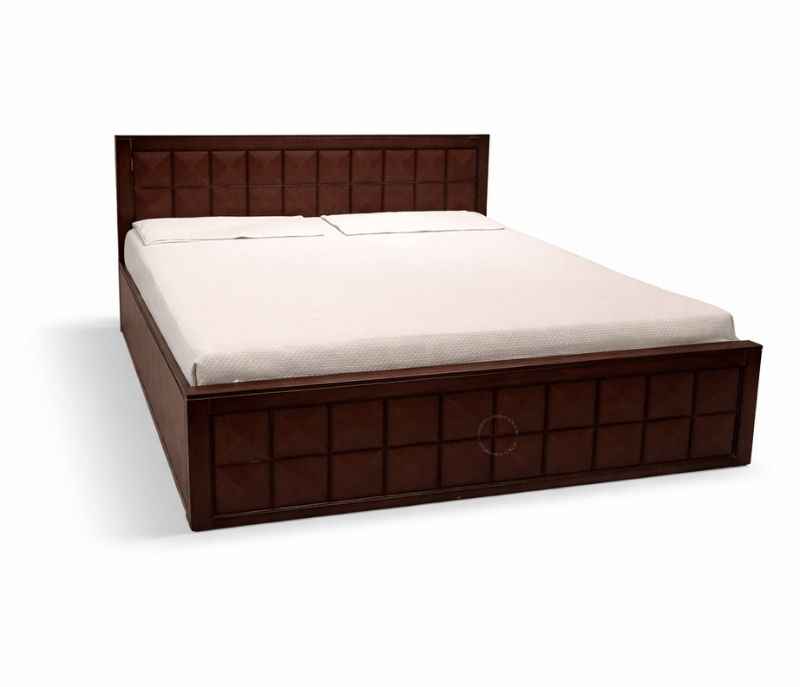 Image 4 for Ajmenia Queen Size Bed With Storage (Block Board, Dark - Brown)