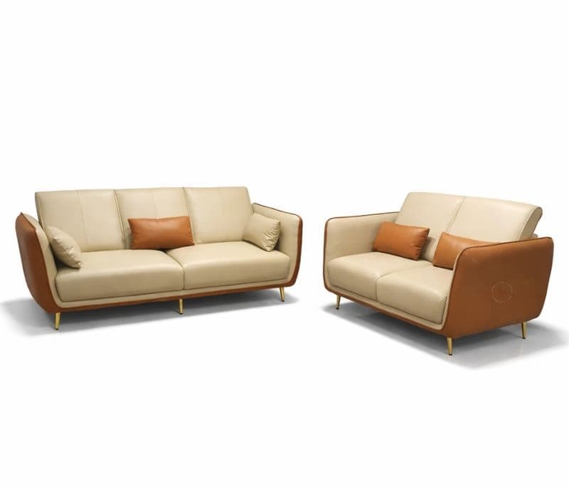 Image 2 for Intruder Modern Sofa 3+2 Seater Leatherette (Brown) (HYD)(BWD)