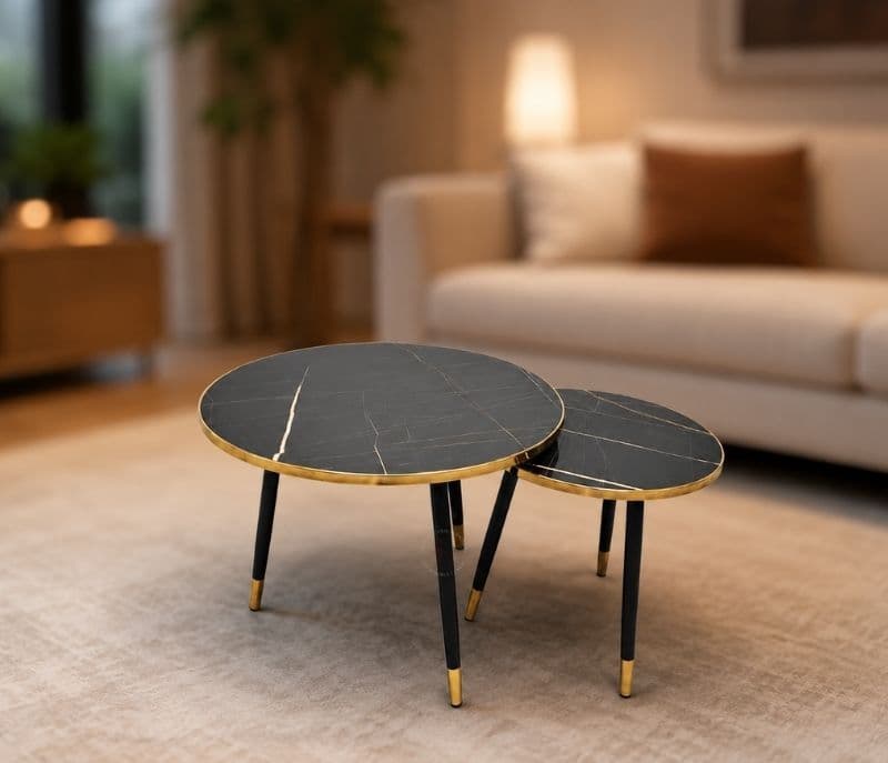 Image 3 for 835 Block Center Table Wooden Top (EC)
