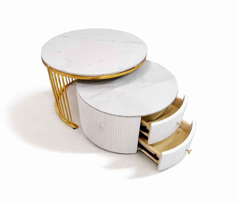 Image 3 for 605 Centre Table Ceramic Top With Storage (HYD)