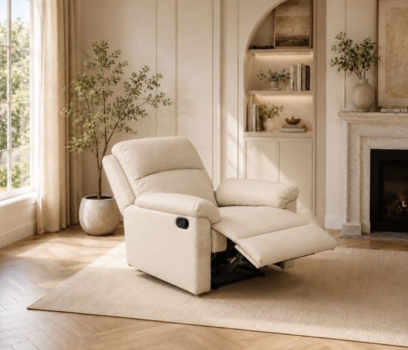 Image 1 for JH R6 Swift 900 Single Seater Manual Recliner Cotton Jute Fabric (BSK)(KORA)(WF)(BSK)(SKN)(EC)