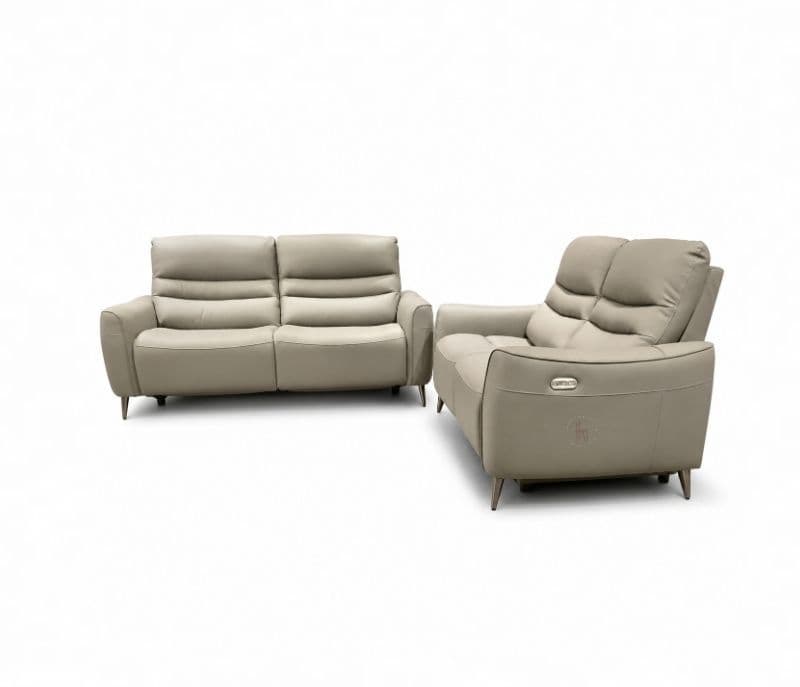 Image 8 for 6655 Electric Recliner 3+2 Leather Half