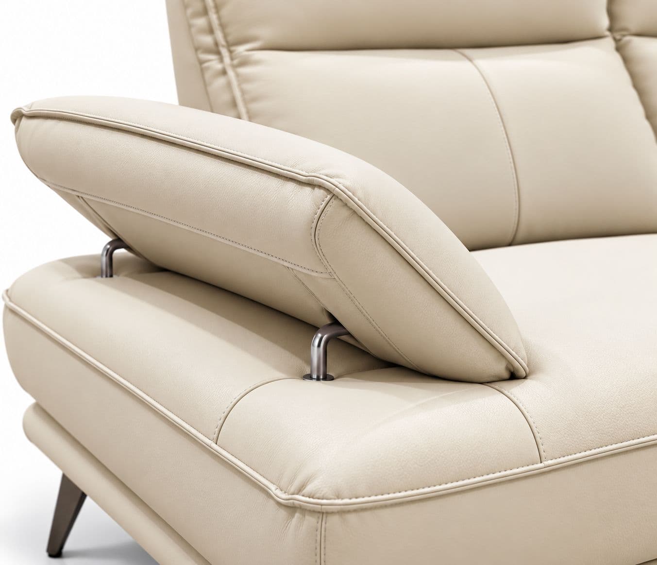 Image 5 for ZM958 2 Seater Sofa Half Leather -2S-59124 Off White