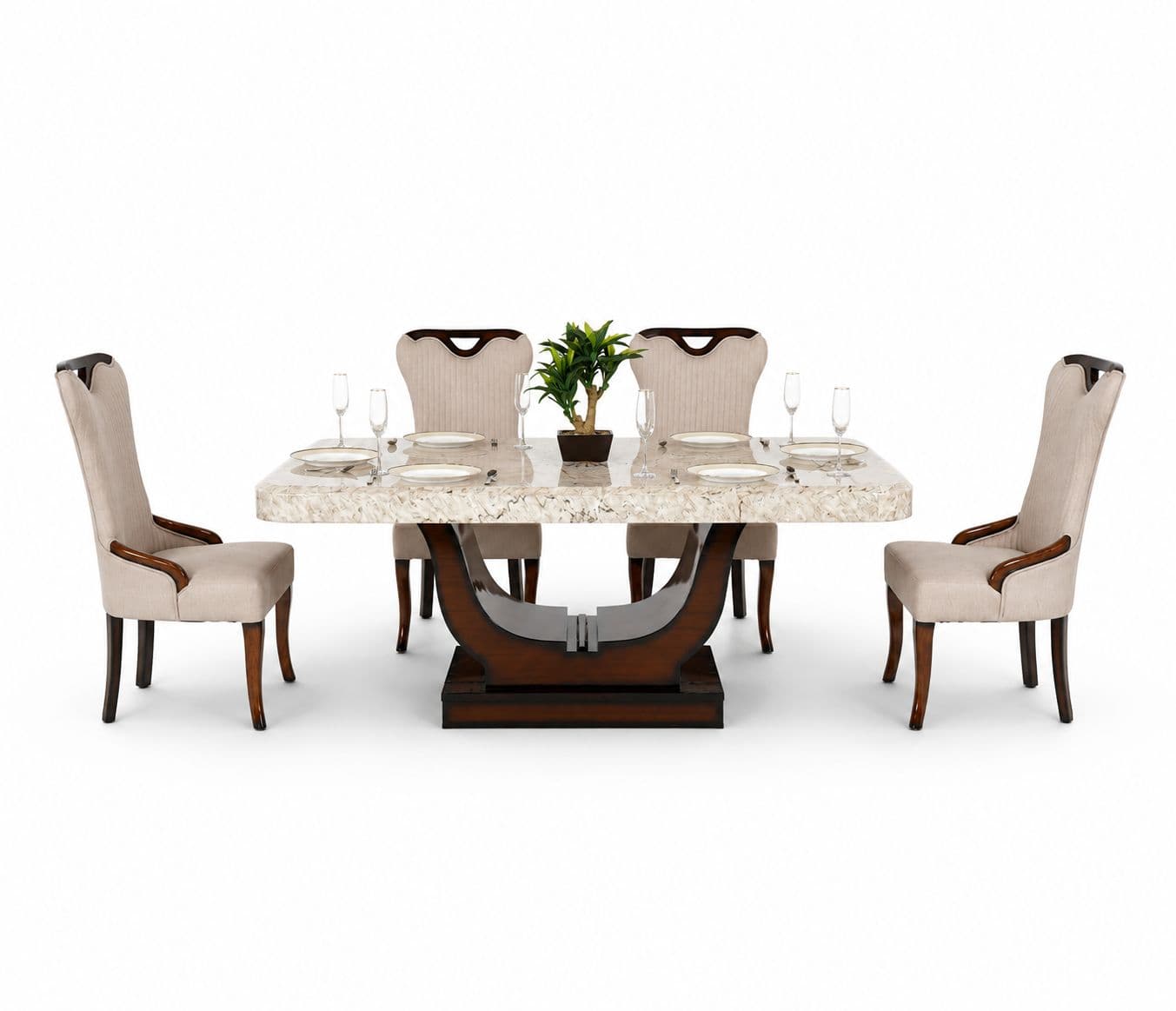 Image 5 for Diya Handle 1+6 Seater Dining Set ( RCH TD)(OWD)