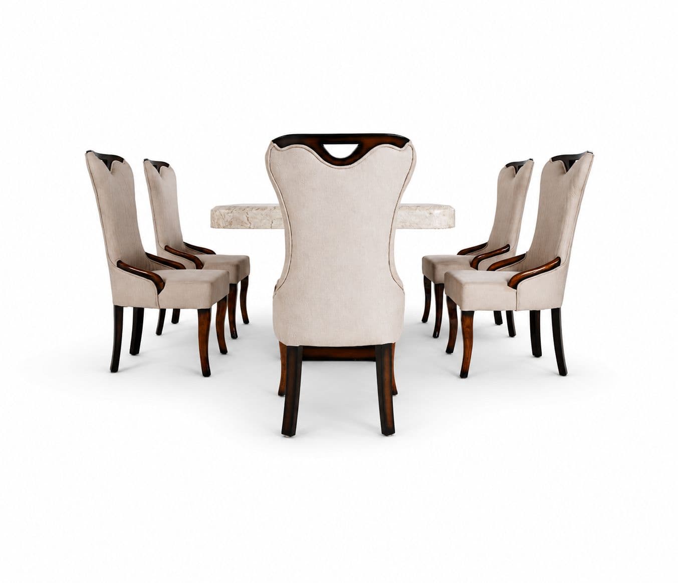 Image 6 for Diya Handle 1+6 Seater Dining Set ( RCH TD)(OWD)