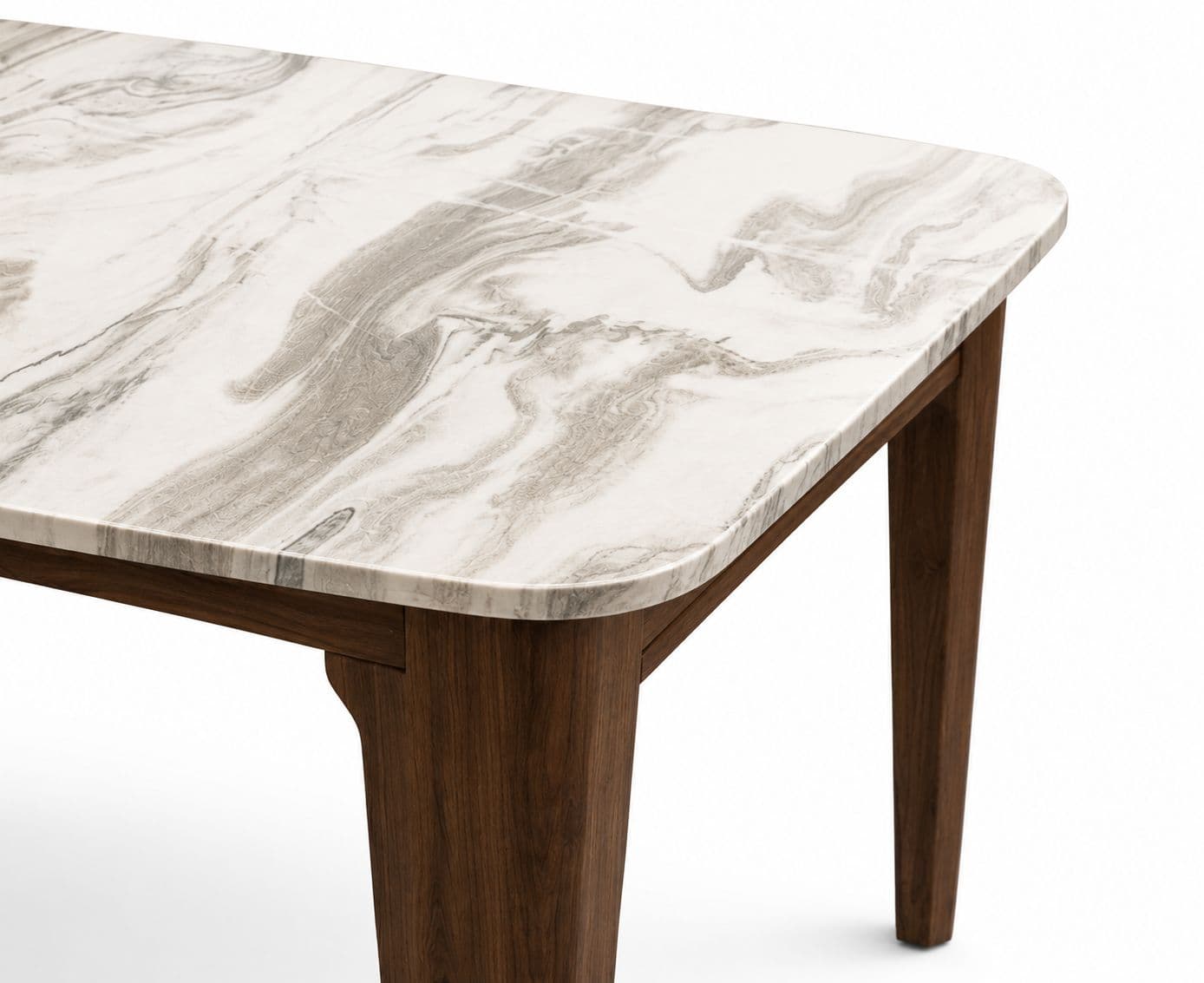 Image 7 for Imperium Dining Table 1+4 Seater Top Marble Solid Teak Wood (BTM)