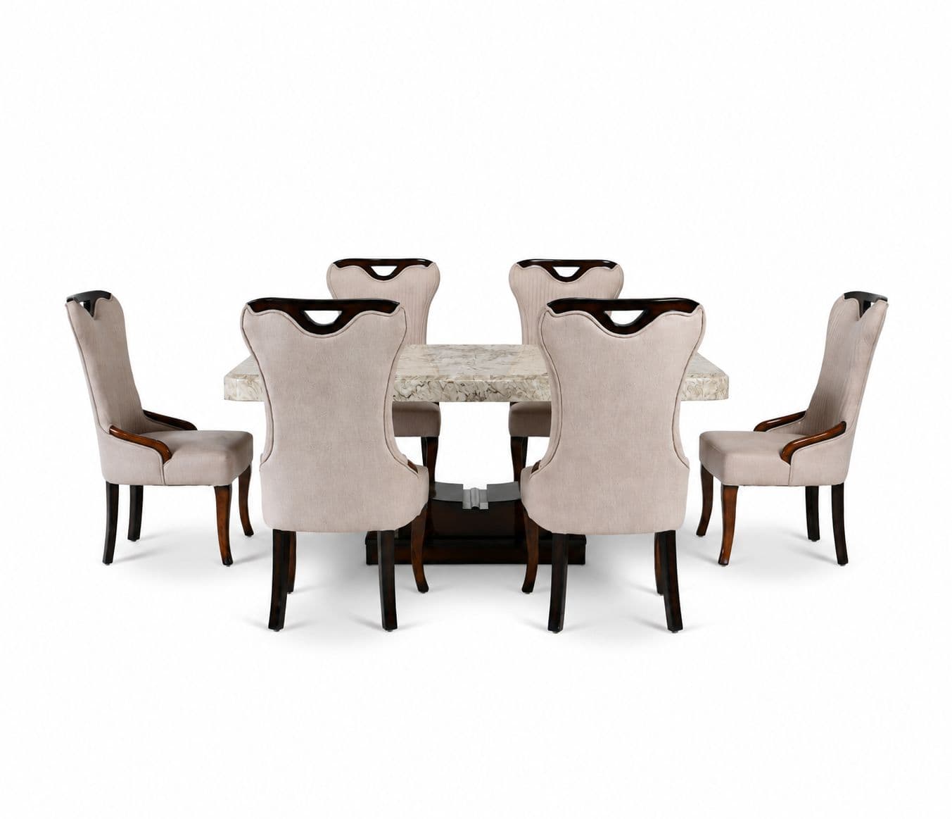 Image 4 for Diya Handle 1+6 Seater Dining Set ( RCH TD)(OWD)
