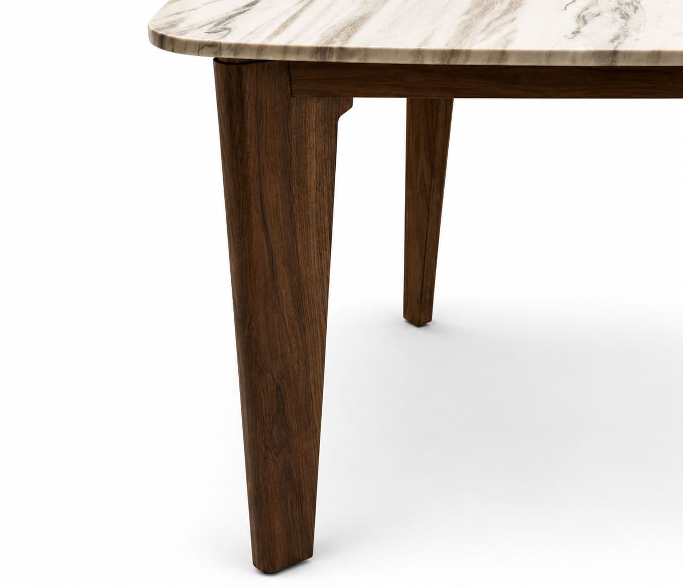 Image 10 for Imperium Dining Table 1+4 Seater Top Marble Solid Teak Wood (BTM)