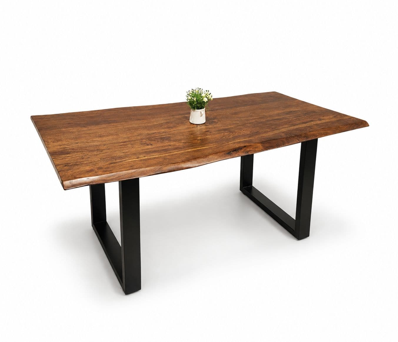 Image 16 for Live edge 1+4+Bench Solid Acacia Wood (BTM)