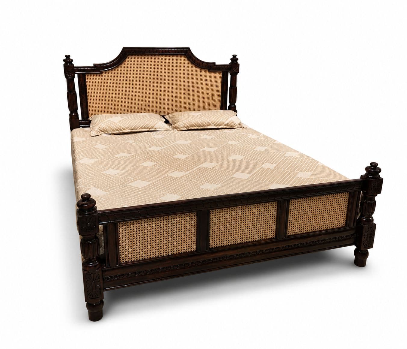 Image 5 for Surya Cot Queen Size 60x78 Without Storage Solid Sheesham (BTM)