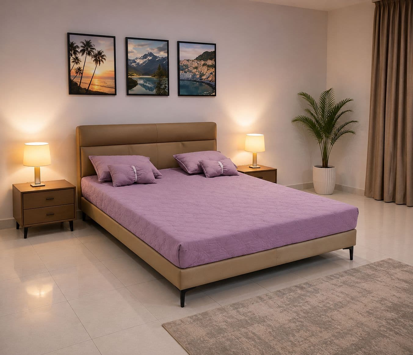 Image 1 for K19 King Size Bed Pine Wood Frames (HYD)