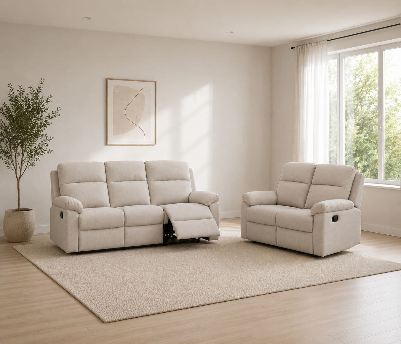 R6 3 Seater + 1 Recliner + 1 Recliner Manual Seater (OTD)