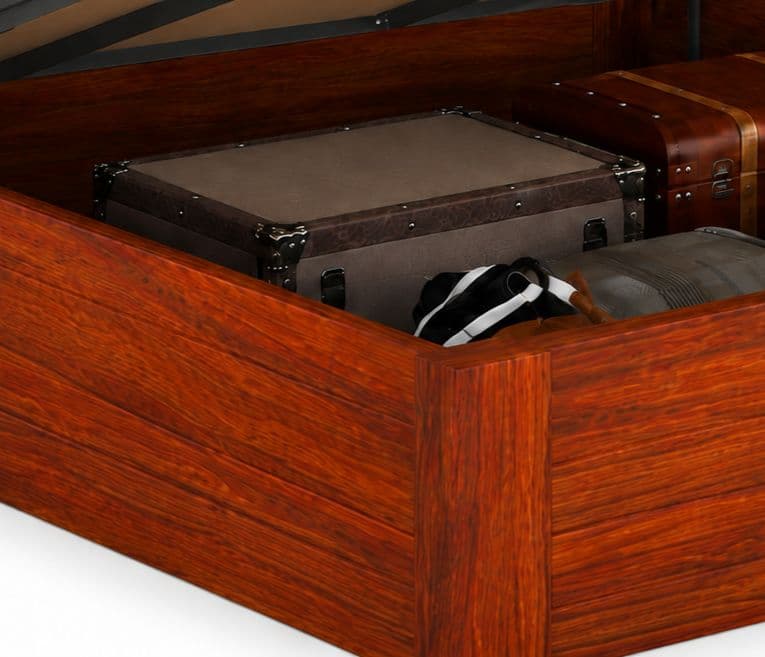 Image 6 for Linora King Size Solid Sheesham Wood Hydraulic Bed