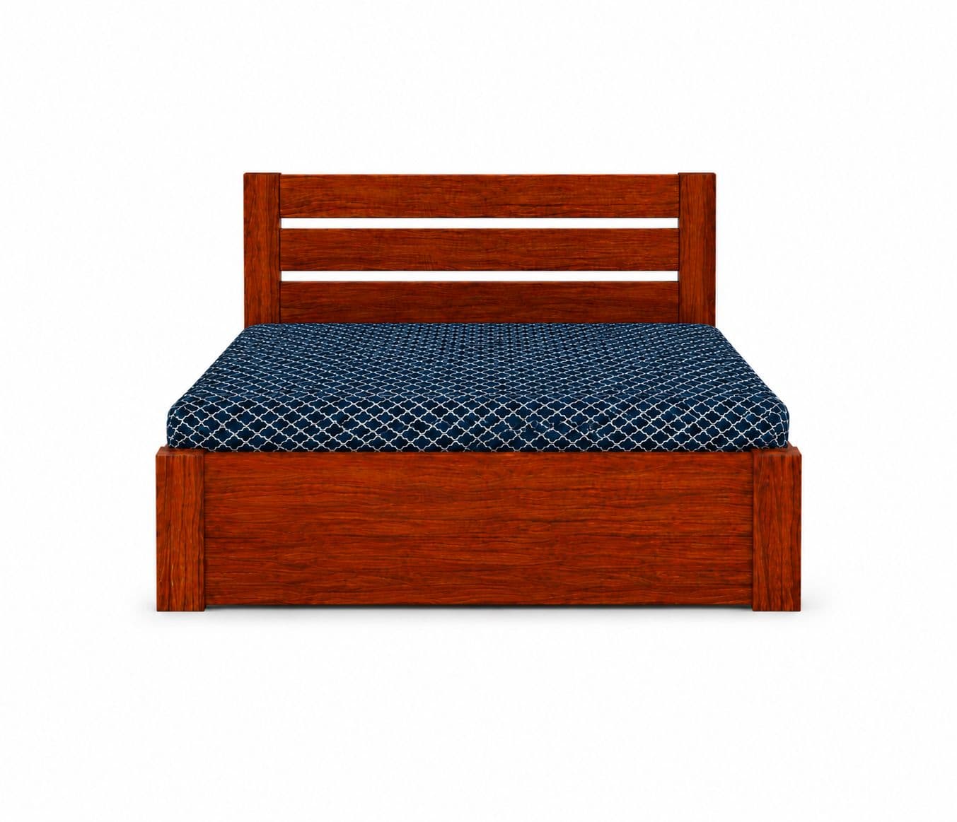 Image 5 for Linora King Size Solid Sheesham Wood Hydraulic Bed