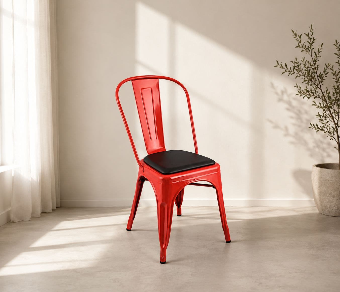 Image 1 for Metal With Cushion Cafe Chair (PM)