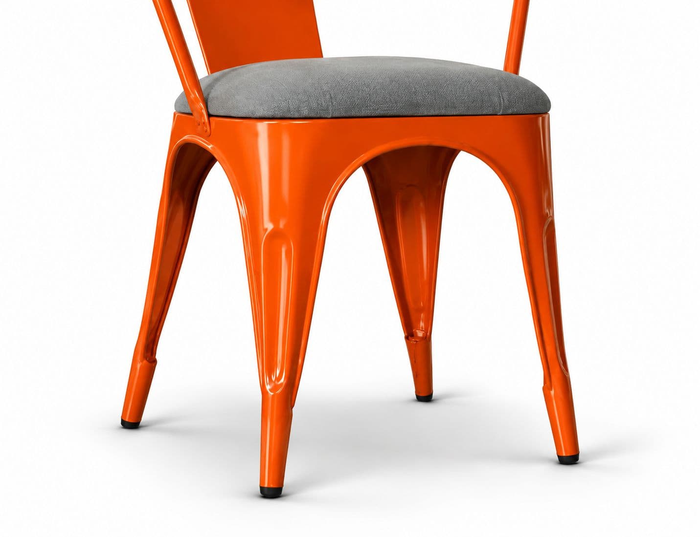 Image 7 for Metal Chair With Handle With Cushion Cafe Chair (PM)