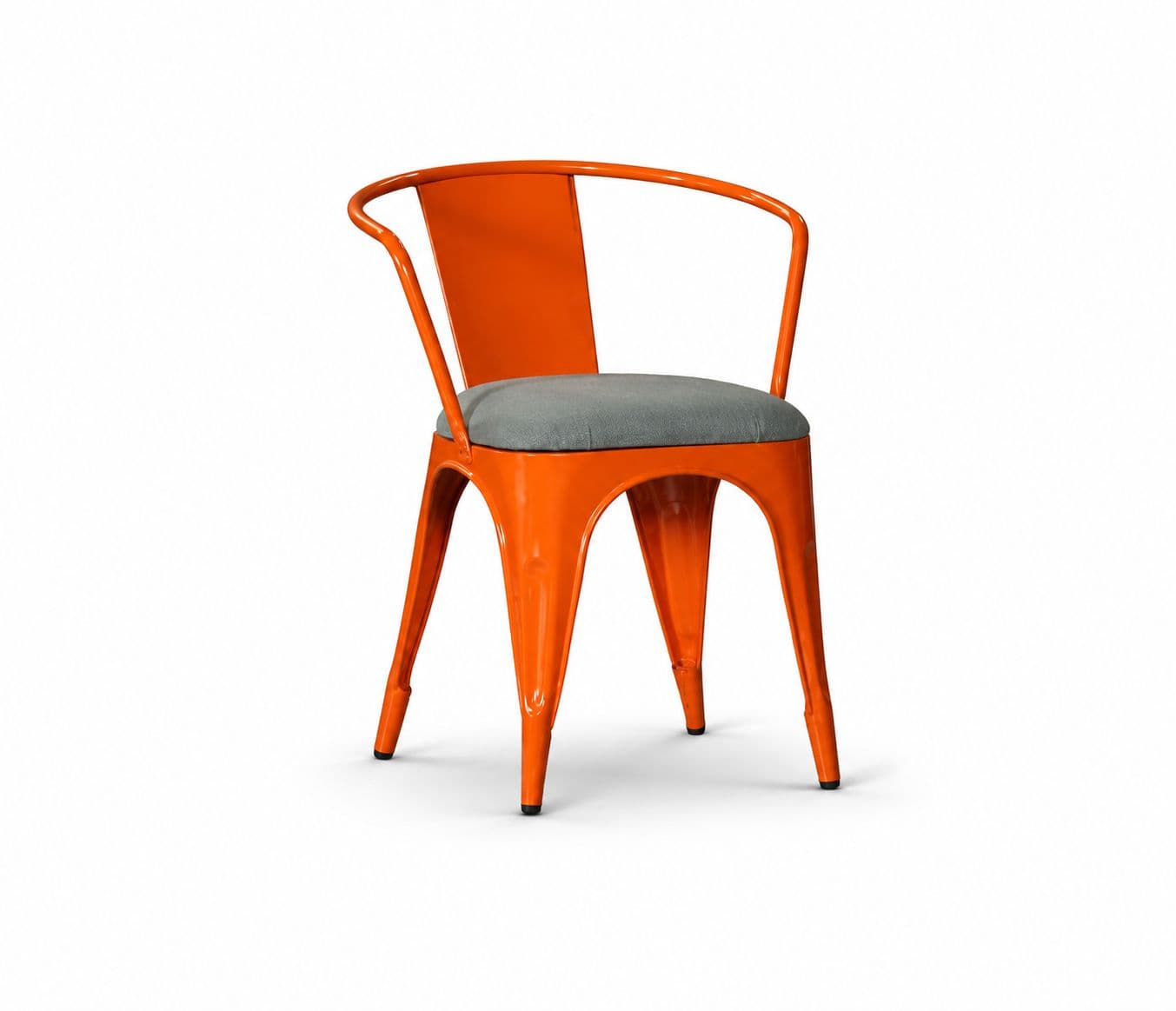 Image 3 for Metal Chair With Handle With Cushion Cafe Chair (PM)