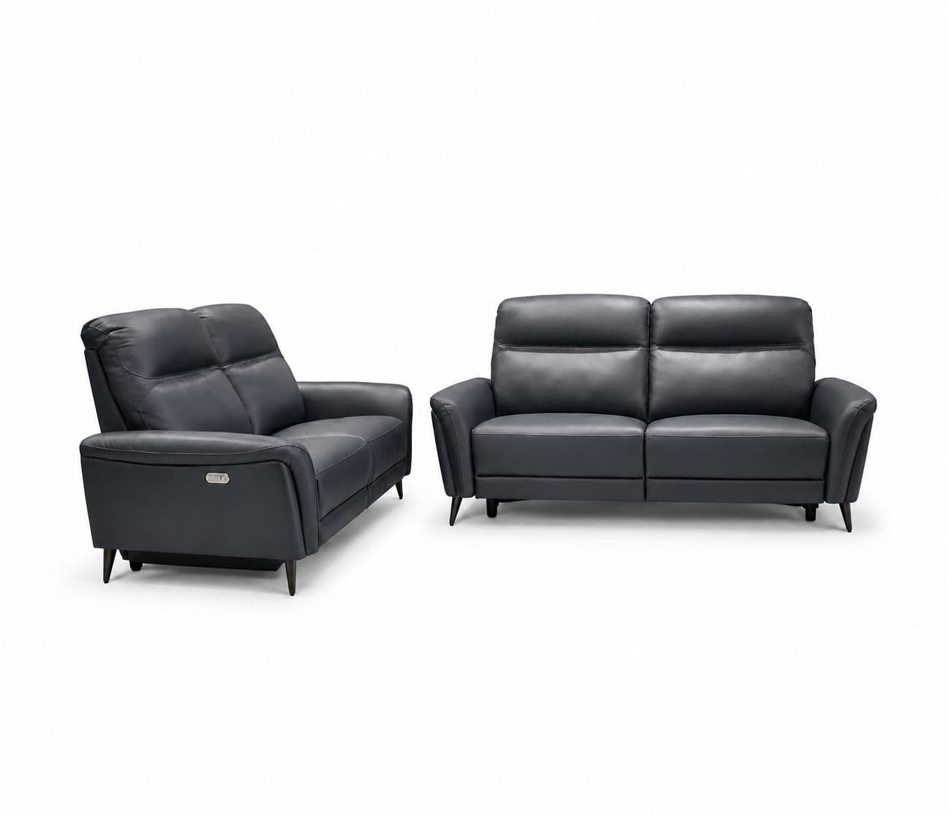 Image 2 for 6664 Electric Recliner Leather Half 3+2 (CP)
