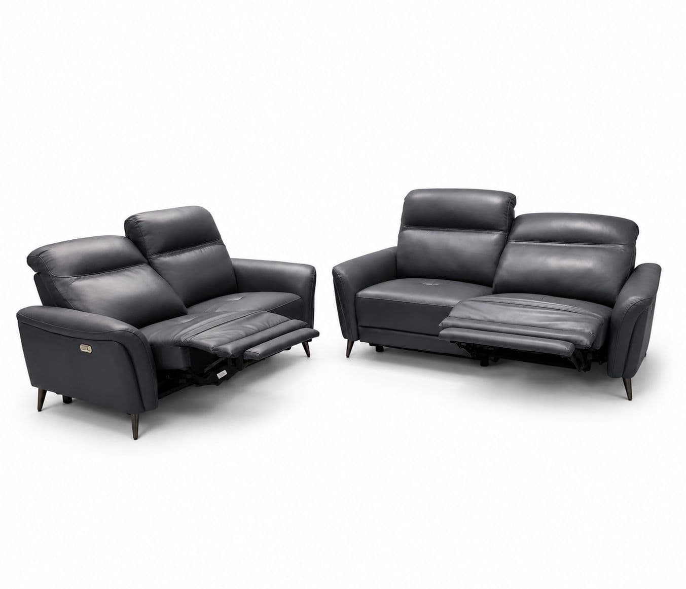 Image 3 for 6664 Electric Recliner Leather Half 3+2 (CP)