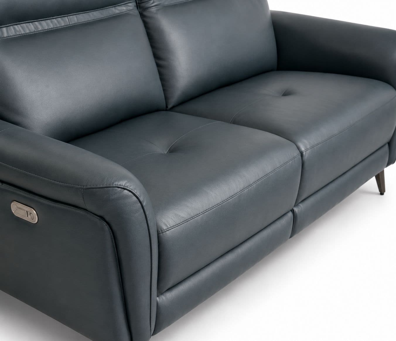 Image 5 for 6664 2 Seater Sofa Electric Recliner Half Leather (WH)
