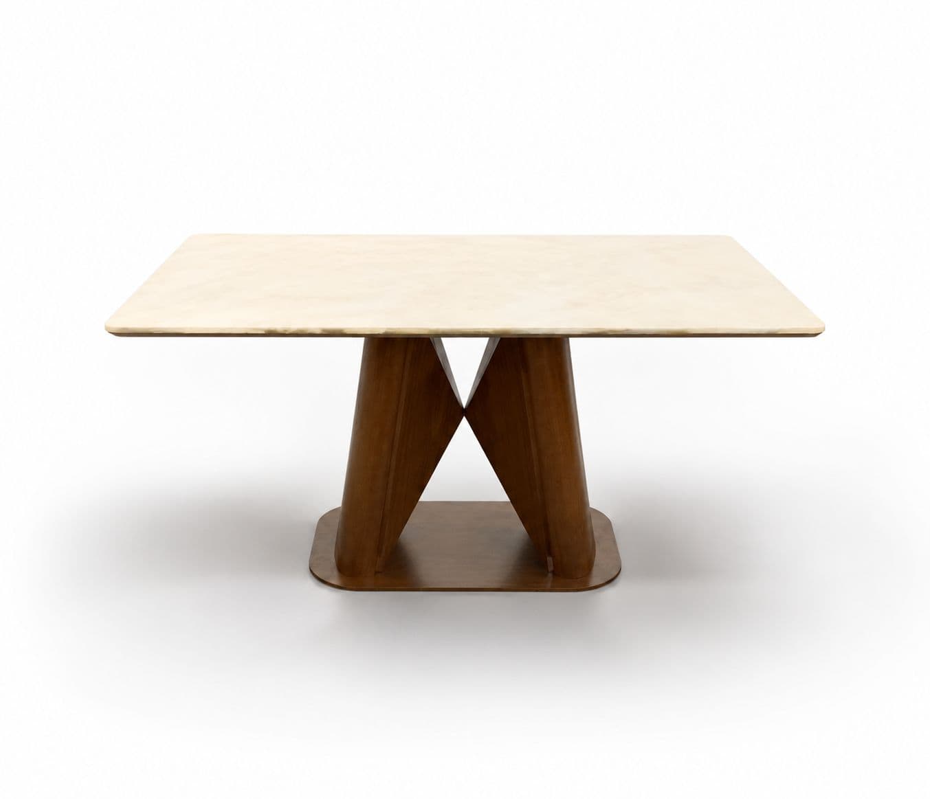 Image 13 for Dining Set 1+6 Seater Onyex Marble Top 1.7 + With Ash Wood Base 1096+DC2503 (HYD)