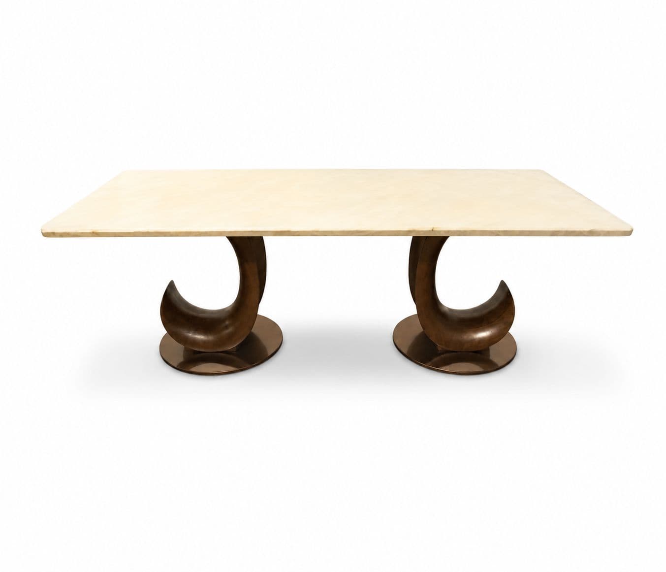 Image 13 for Dining Set 1+8 Seater Onyex Marble Top With Ash Wood Base 6627 DC-053 (HYD)