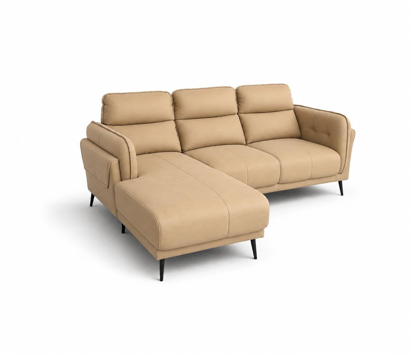 Image 9 for Austin Sofa 2+ Lounger Suede Fabric (WF)