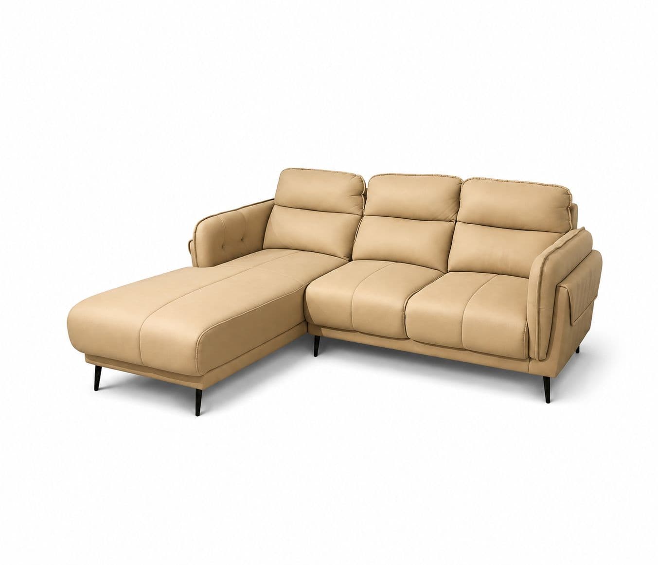 Image 10 for Austin Sofa 2+ Lounger Suede Fabric (WF)
