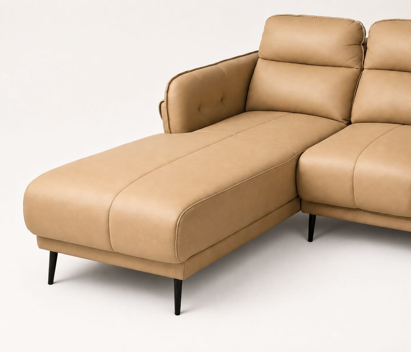 Image 7 for Austin Sofa 2+ Lounger Suede Fabric (WF)