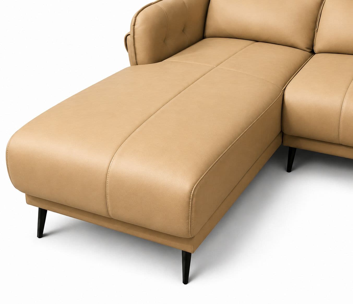 Image 6 for Austin Sofa 2+ Lounger Suede Fabric (WF)