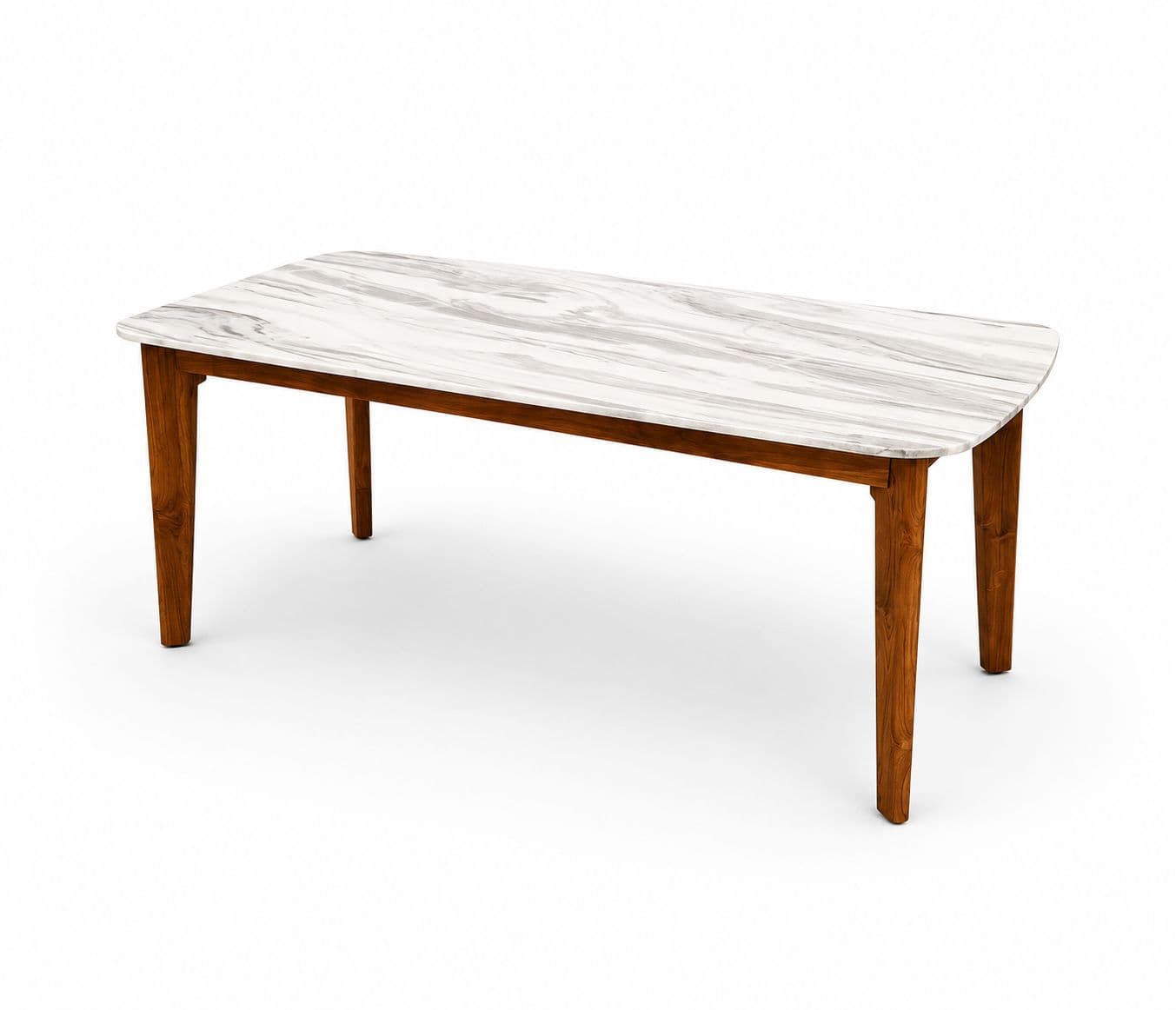 Image 13 for Imperium Elite 1+6 Dining Set Teakwood With Marble Top (HYD)(EC)