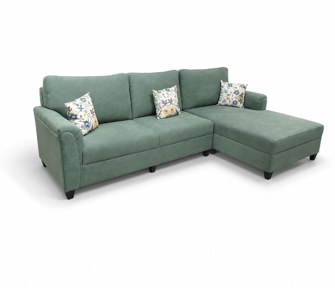 Image 6 for Aldo Sofa 3+Lounger With Cotton Jute Fabric (BSK)
