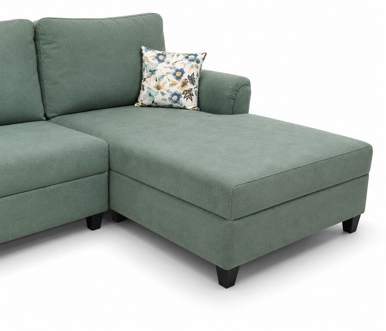 Image 7 for Aldo Sofa 3+Lounger With Cotton Jute Fabric (BSK)