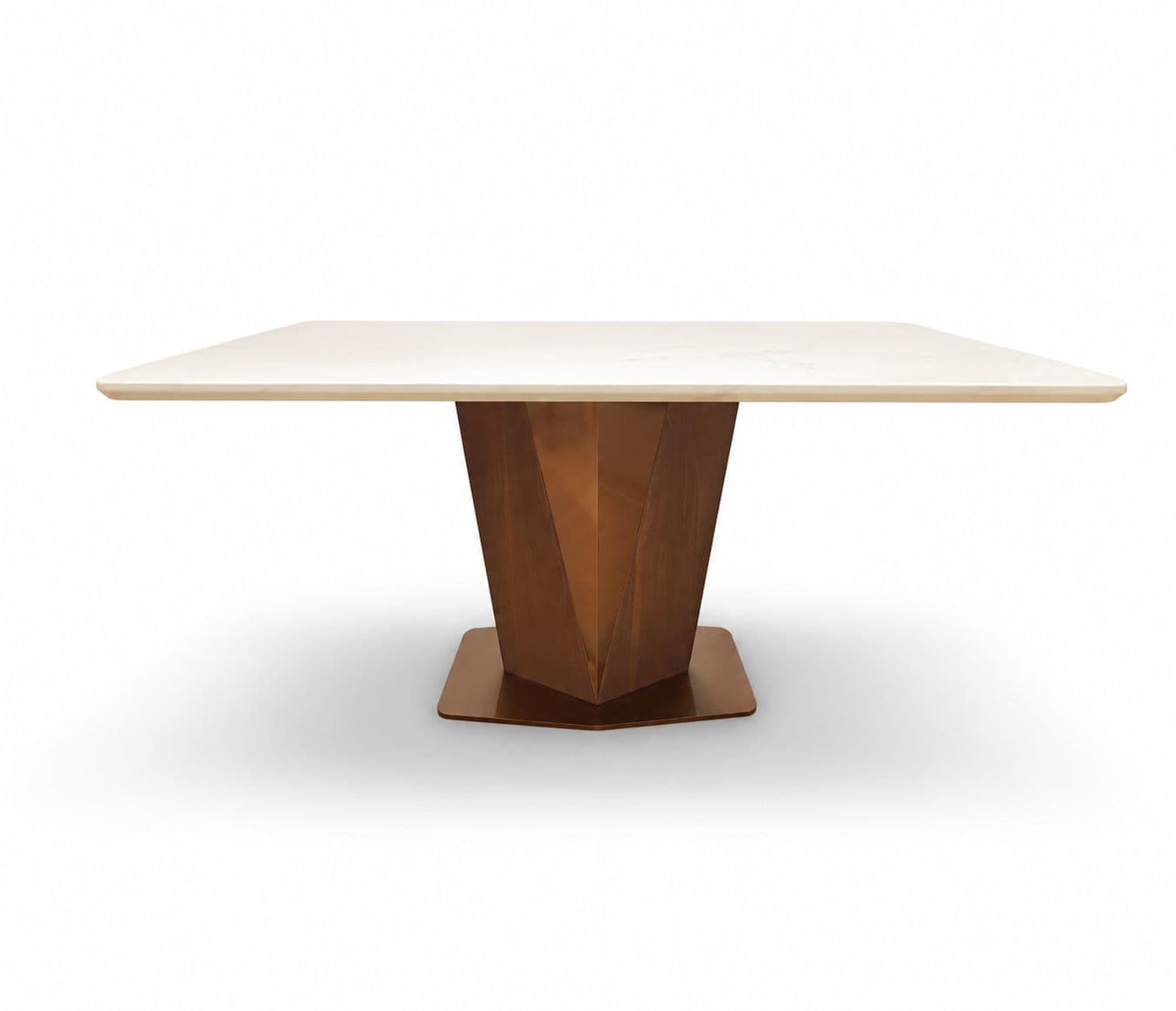 Image 13 for Dining Set 1+6 Seater 3663/D -302 Marble Top With Ash Wood With Metal Strip (BTM)