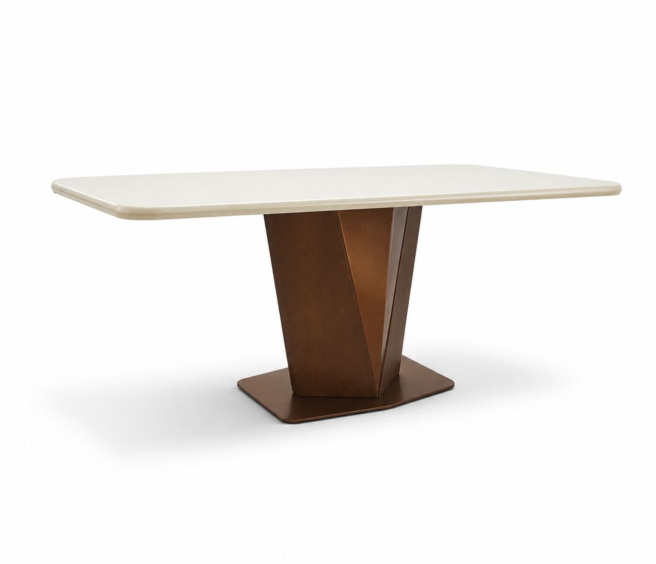 Image 15 for Dining Set 1+6 Seater 3663/D -302 Marble Top With Ash Wood With Metal Strip (BTM)