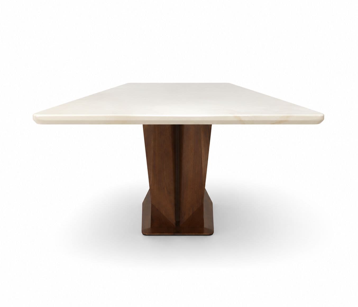Image 14 for Dining Set 1+6 Seater 3663/D -302 Marble Top With Ash Wood With Metal Strip (BTM)
