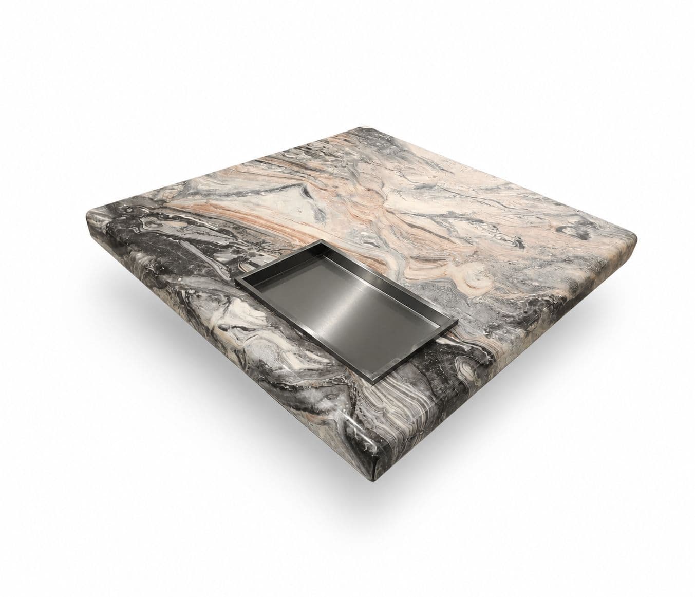 Image 10 for Center Table S2002 With Marble Top And Metal Base Support (HYD)