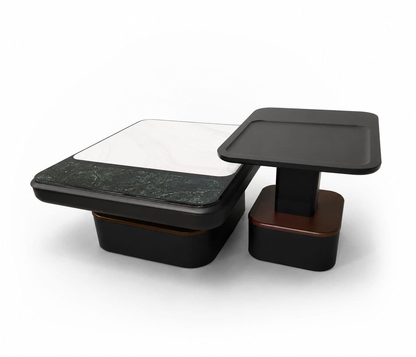 Image 8 for Center Table A5681 With Marble Top And Wooden And Fibre Base (HYD)