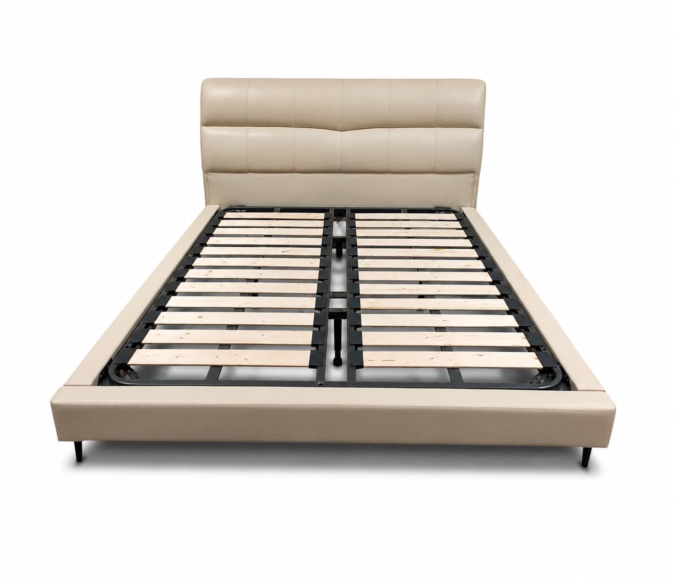 Image 7 for King Bed 389(TD-1) With King Size Without Storage With Leather Upholestry And Pine Wood Frames (HYD)
