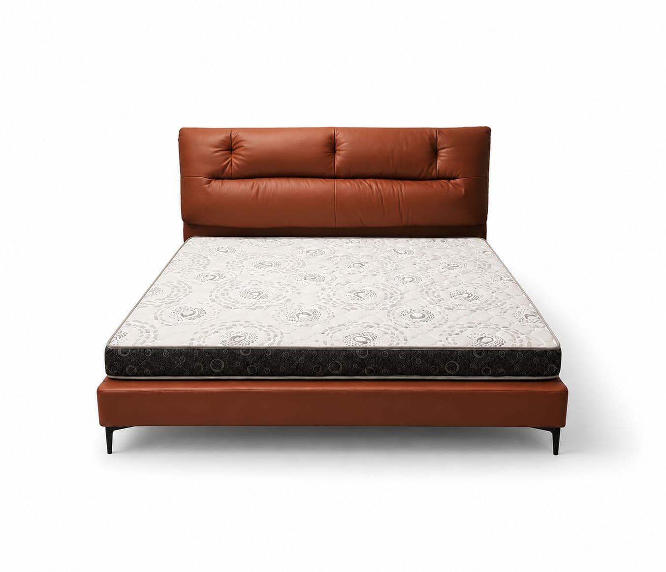 Image 7 for 1366 King Size Bed Without Storage With Leather Upholestry And Pine Wood Frames