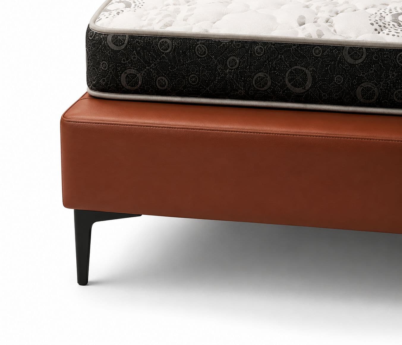 Image 8 for 1366 King Size Bed Without Storage With Leather Upholestry And Pine Wood Frames