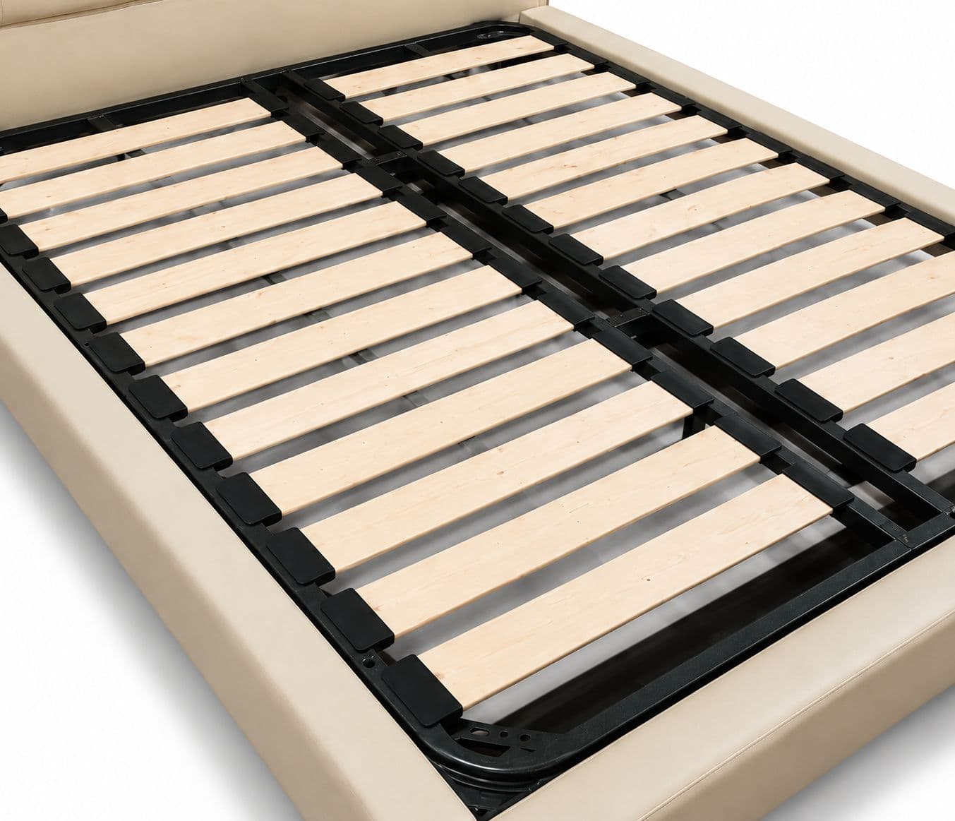 Image 9 for King Bed 389(TD-1) With King Size Without Storage With Leather Upholestry And Pine Wood Frames (HYD)