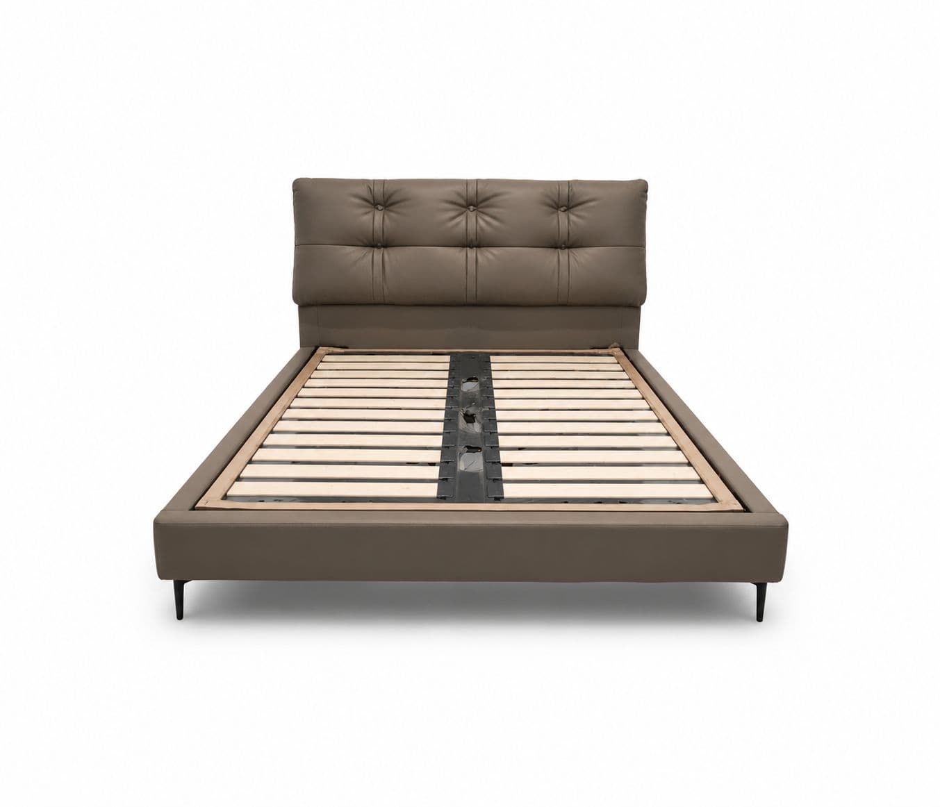 Image 7 for 573/4118 King Size Bed Without Storage Leather Bed With Pine Wood Frames