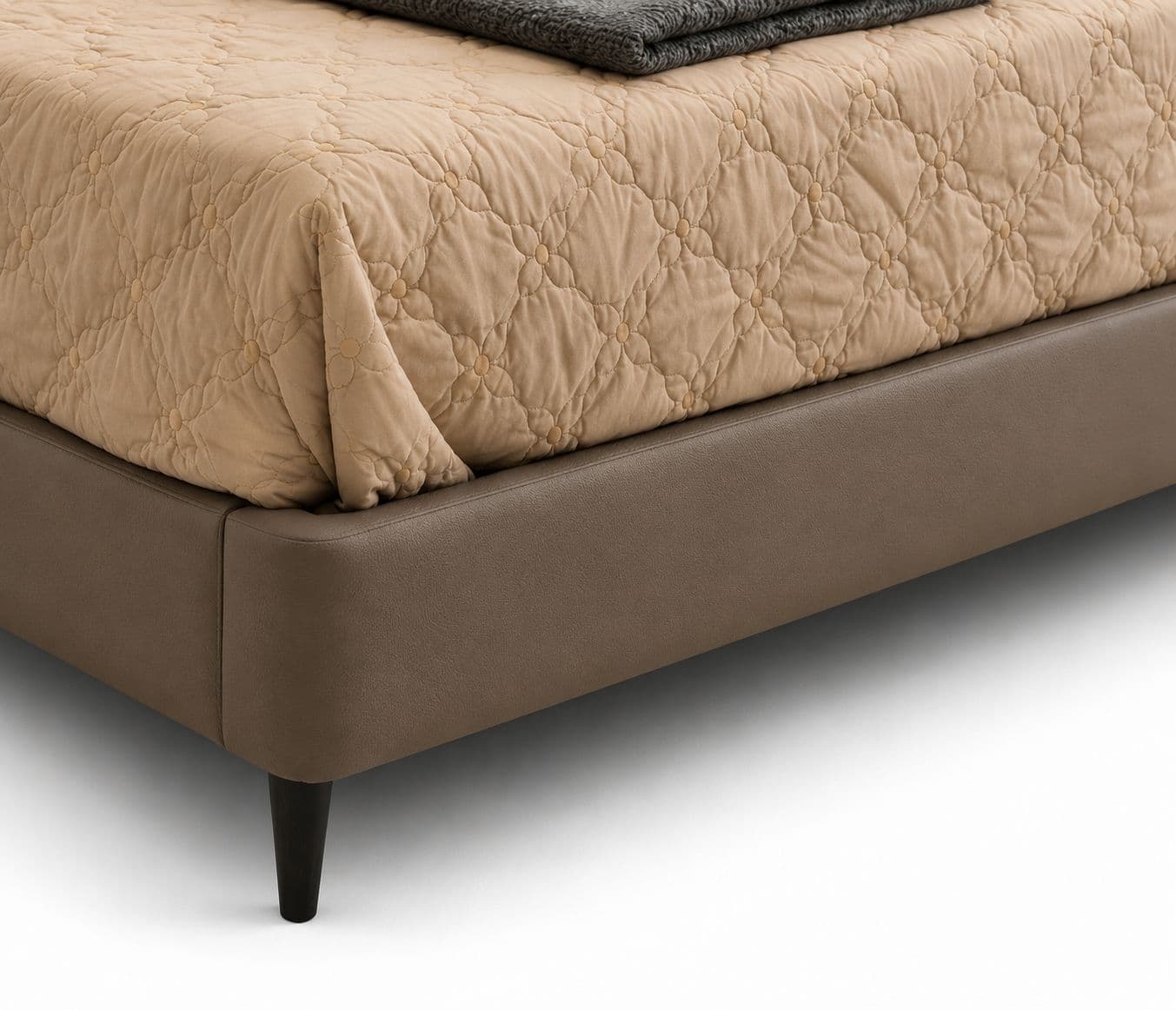 Image 5 for 573/4118 King Size Bed Without Storage Leather Bed With Pine Wood Frames
