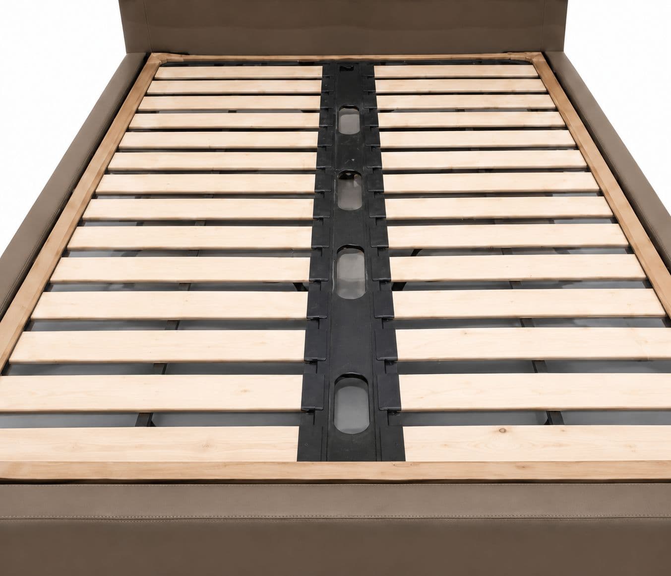 Image 8 for 573/4118 King Size Bed Without Storage Leather Bed With Pine Wood Frames