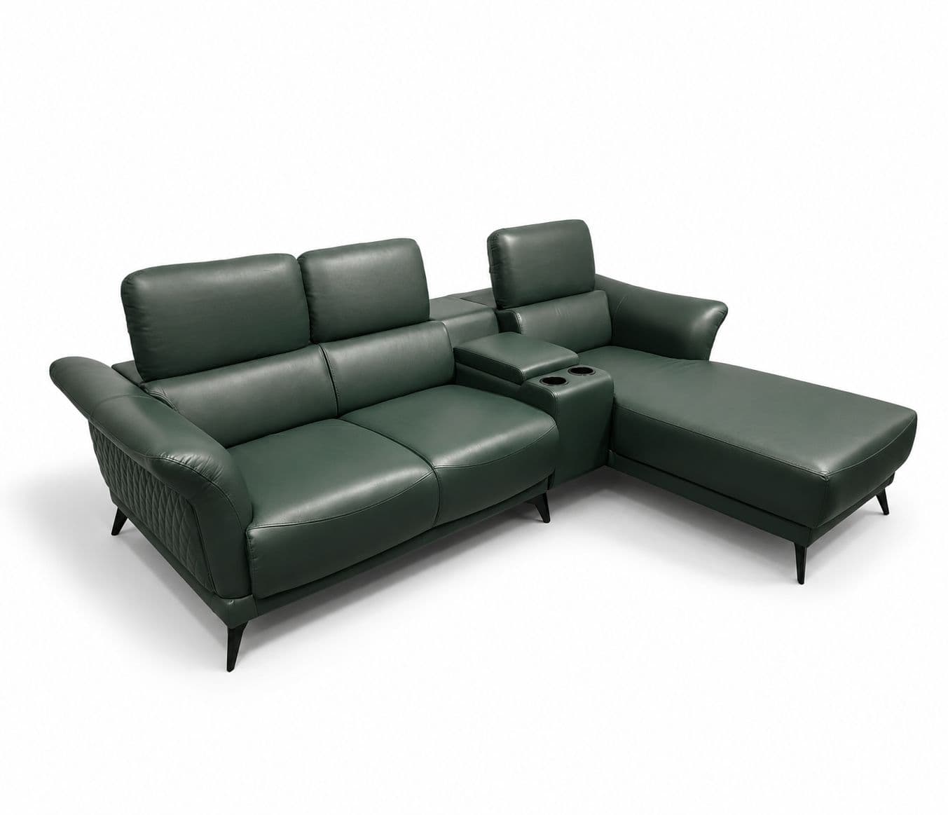 Image 3 for Leather Sofa 2+C+Lounger 2 Seater+ Console+Lounger Pure Body Touch Leather (HYD OTD)
