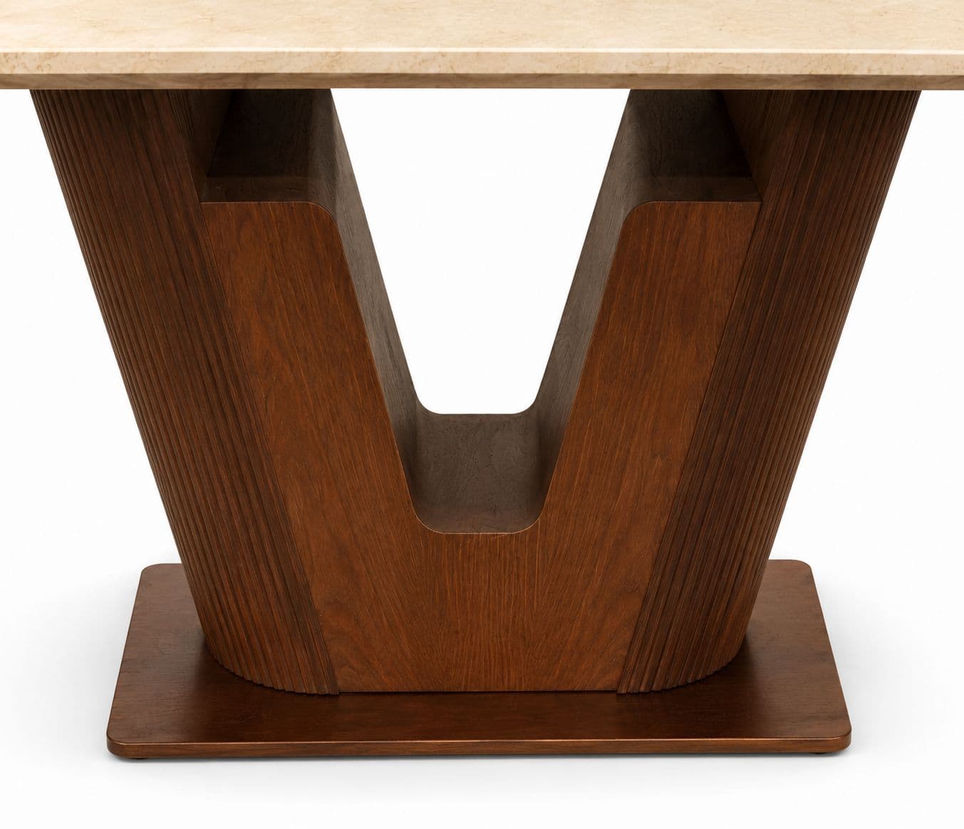 Image 13 for Dining Table 1+6 Seater B658/101/2401 With Marble Top And Ash Wood Base